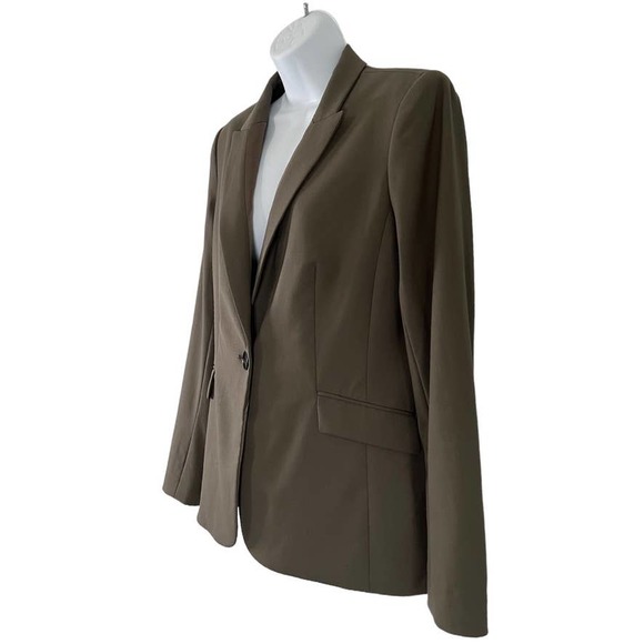 Lafayette 148 Single Button Tailored Blazer Quiet Luxury Stretch Wool Size 8 - Picture 2 of 12